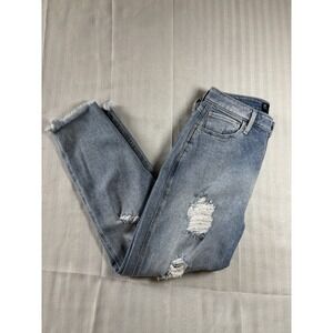 Hollister Women's Curvy Ultra High Rise Mom Vintage Stretch Distressed Size 30